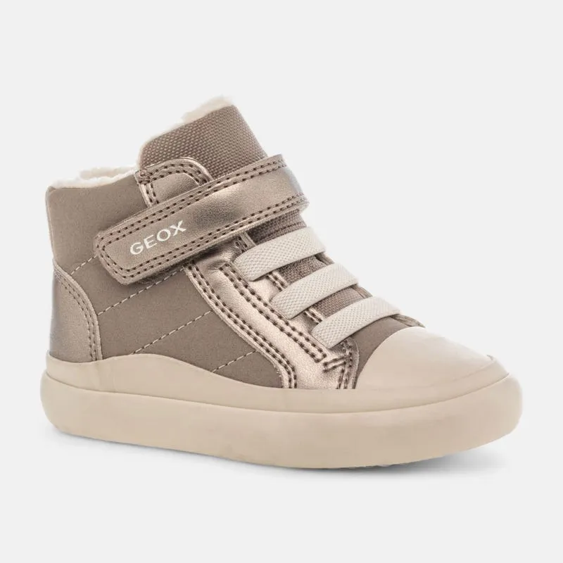 Baskets hautes Enfant or