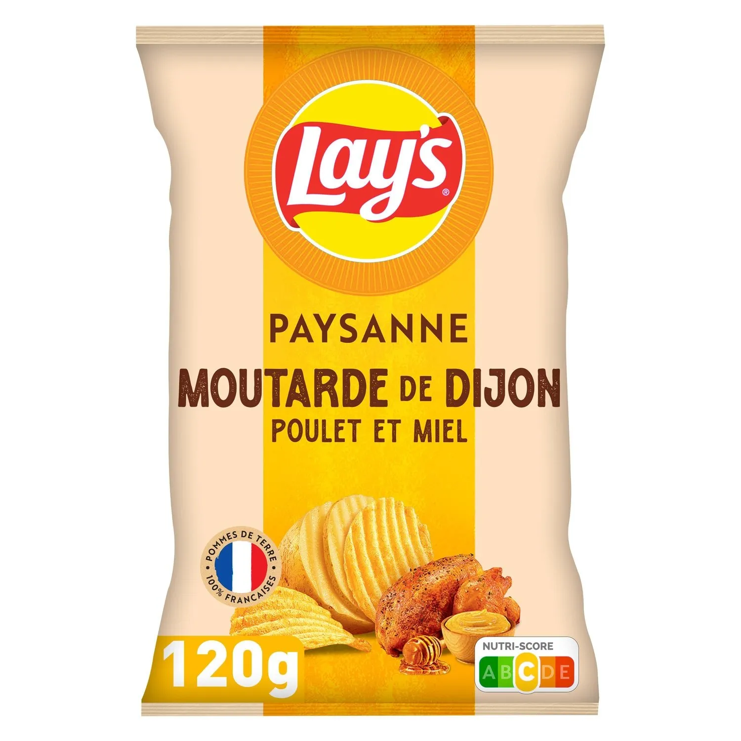 Chips Recette Paysanne saveur Poulet moutarde de Dijon et Miel LAY'S