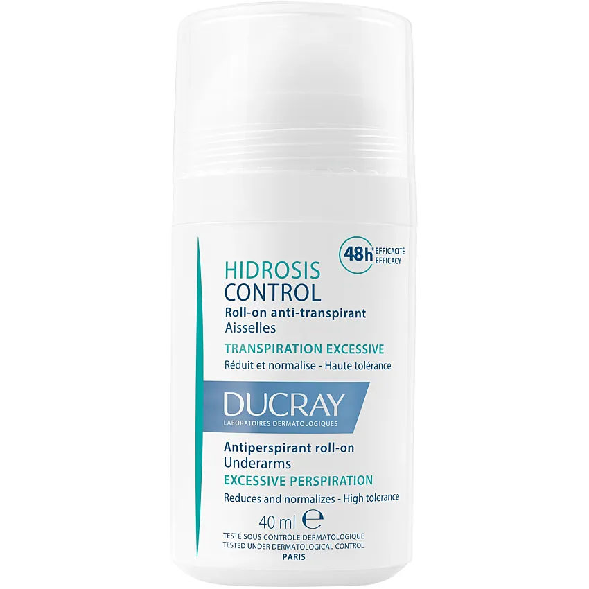 Ducray Roll-on anti-transpirant aisselles Transpiration excessive HIDROSIS CONTROL