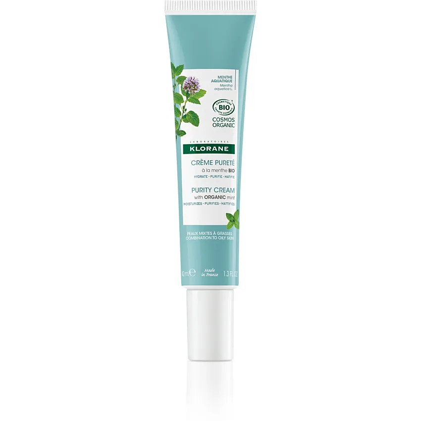 Klorane Crème Pureté Visage Menthe Aquatique