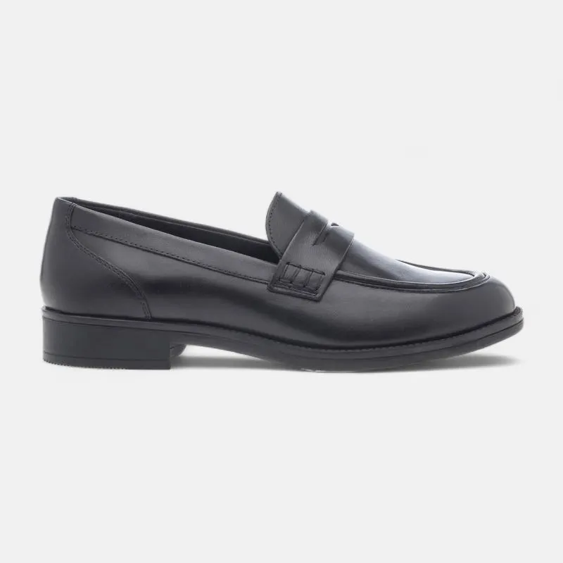 Mocassins Femme en cuir noir